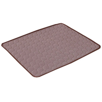 Cooling Mat for Pets - Moisture-Resistant Ice Silk Mattress Cushion for Dogs and Cats, Available in Five Sizes