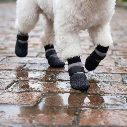 Waterproof Pet Boots and Socks for Paw Protection, Non-Slip Dog Covers for Rainy Days and Snow Walking, Ideal for Small to Medium Breeds, Easy to Wear, Washable and Reusable