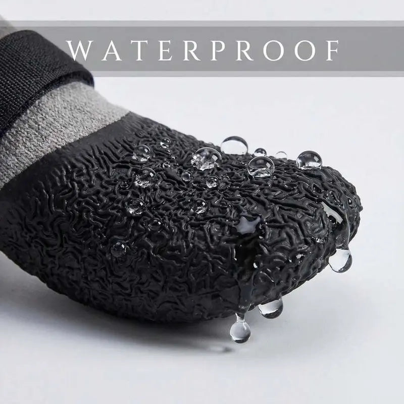 Waterproof Pet Boots and Socks for Paw Protection, Non-Slip Dog Covers for Rainy Days and Snow Walking, Ideal for Small to Medium Breeds, Easy to Wear, Washable and Reusable